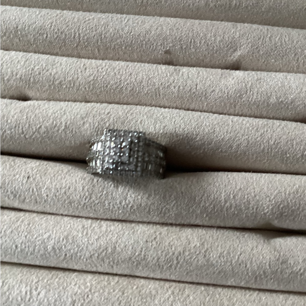 Silver Simulated Diamond Ring - image 1
